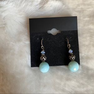 ‼️ Blue beaded pair of earrings